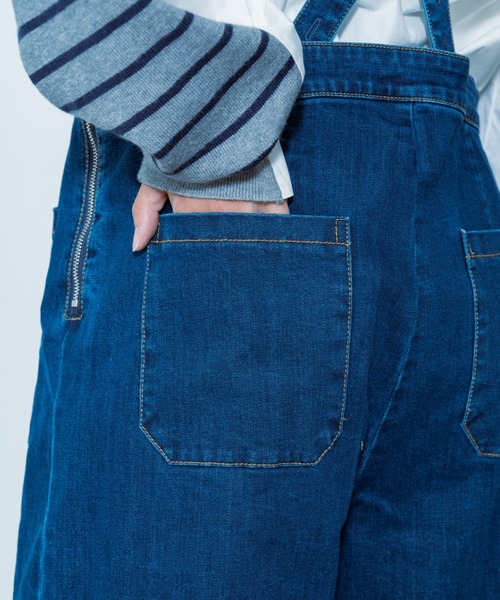 TEVALT（ヴァレット）の「デニムサロペット（サロペット/オーバーオール・レディース・ブルー・38）」の16枚目の写真
