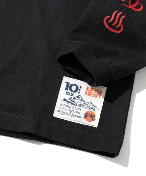 go slow caravan（ゴースローキャラバン）の「超ヘビーUSA/C 銭湯温泉ロングスリーブ TEE（Tシャツ/カットソー・メンズ・ブラック/ホワイト・X-LARGE/LARGE/MEDIUM）」の8枚目の写真