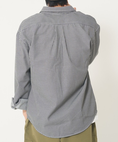 CORISCO（コリスコ）の「ヒッコリーシシュウシャツ(M1)（シャツ/ブラウス・メンズ・ブラック/ネイビー・MEDIUM/LARGE/X-LARGE）」の13枚目の写真