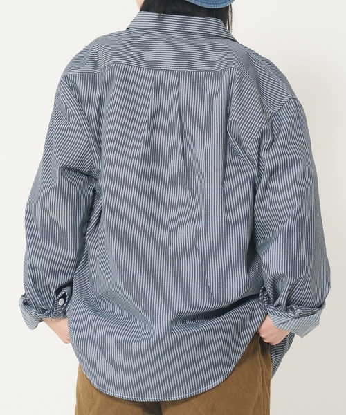 CORISCO（コリスコ）の「ヒッコリーシシュウシャツ(M1)（シャツ/ブラウス・メンズ・ブラック/ネイビー・MEDIUM/LARGE/X-LARGE）」の7枚目の写真
