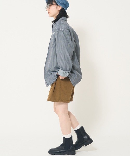 CORISCO（コリスコ）の「ヒッコリーシシュウシャツ(M1)（シャツ/ブラウス・メンズ・ブラック/ネイビー・MEDIUM/LARGE/X-LARGE）」の9枚目の写真