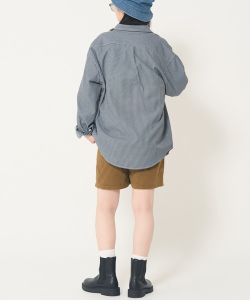 CORISCO（コリスコ）の「ヒッコリーシシュウシャツ(M1)（シャツ/ブラウス・メンズ・ブラック/ネイビー・MEDIUM/LARGE/X-LARGE）」の10枚目の写真