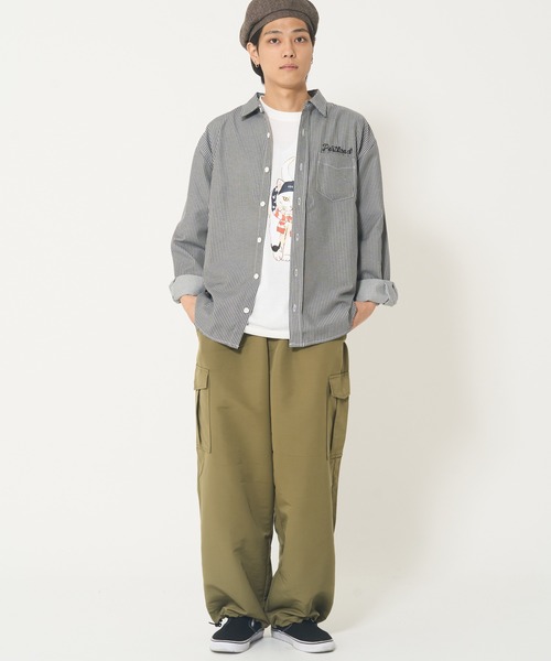 CORISCO（コリスコ）の「ヒッコリーシシュウシャツ(M1)（シャツ/ブラウス・メンズ・ブラック/ネイビー・MEDIUM/LARGE/X-LARGE）」の14枚目の写真