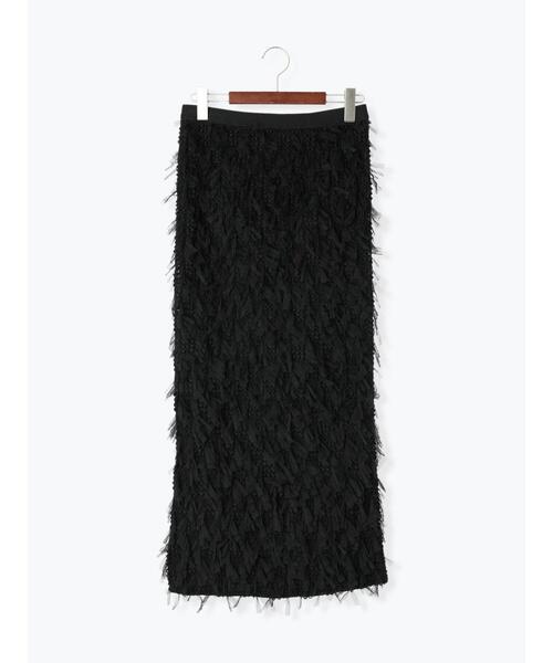Te chichi（テチチ）の「【Atelier Noir】フリンジチュールタイトロングスカート（セットアップ可）（スカート・レディース・ブラック・F）」の16枚目の写真