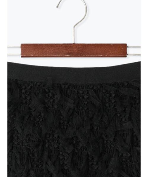 Te chichi（テチチ）の「【Atelier Noir】フリンジチュールタイトロングスカート（セットアップ可）（スカート・レディース・ブラック・F）」の3枚目の写真