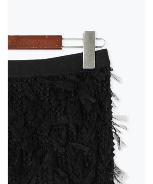Te chichi（テチチ）の「【Atelier Noir】フリンジチュールタイトロングスカート（セットアップ可）（スカート・レディース・ブラック・F）」の4枚目の写真