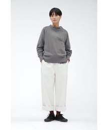 極美品 MHL ligh weight loop back スウェット 2 茶 UPCYCLED LOOPBACK JERSEY TOP | MARGARET HOWELL（マーガレット