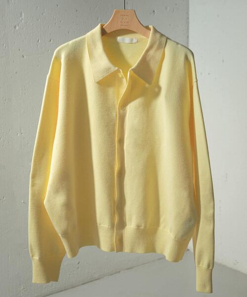 SENSE OF PLACE by URBAN RESEARCH(センスオブプレイスバイアーバンリサーチ)の「『ユニセックス』『洗濯可』ストレッチシャツカーディガン(ニット/セーター・メンズ・グレー/ライトブルー/イエロー/ブラウン・MEDIUM/LARGE)」の4枚目の写真
