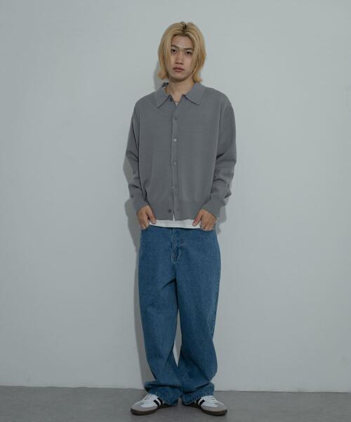 SENSE OF PLACE by URBAN RESEARCH(センスオブプレイスバイアーバンリサーチ)の「『ユニセックス』『洗濯可』ストレッチシャツカーディガン(ニット/セーター・メンズ・グレー/ライトブルー/イエロー/ブラウン・MEDIUM/LARGE)」の16枚目の写真