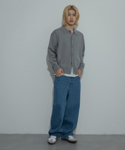 SENSE OF PLACE by URBAN RESEARCH(センスオブプレイスバイアーバンリサーチ)の「『ユニセックス』『洗濯可』ストレッチシャツカーディガン(ニット/セーター・メンズ・グレー/ライトブルー/イエロー/ブラウン・MEDIUM/LARGE)」の17枚目の写真