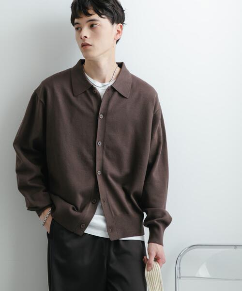 SENSE OF PLACE by URBAN RESEARCH(センスオブプレイスバイアーバンリサーチ)の「『ユニセックス』『洗濯可』ストレッチシャツカーディガン(ニット/セーター・メンズ・グレー/ライトブルー/イエロー/ブラウン・MEDIUM/LARGE)」の22枚目の写真