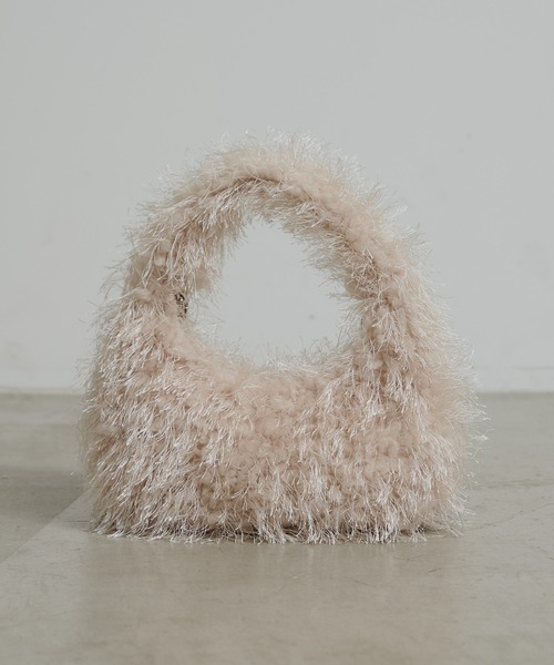 CIAOPANIC TYPY（チャオパニックティピー）の「ワンハンドルフリンジボアBAG（トートバッグ・レディース・グレー/レッド/オフホワイト/ベージュ・ONE SIZE）」の16枚目の写真