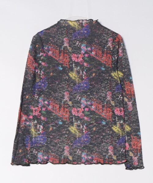 ScoLar（スカラー）の「143652：4柄展開ストレッチレース インナーロングスリーブTシャツ（Tシャツ/カットソー・レディース・グリーン/パープル/ブラック/オフホワイト・M）」の5枚目の写真