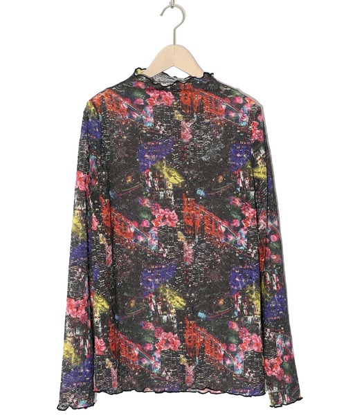 ScoLar（スカラー）の「143652：4柄展開ストレッチレース インナーロングスリーブTシャツ（Tシャツ/カットソー・レディース・グリーン/パープル/ブラック/オフホワイト・M）」の19枚目の写真