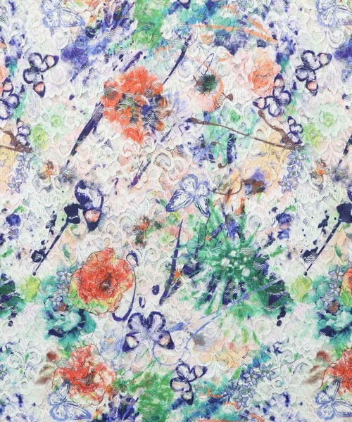 ScoLar（スカラー）の「143652：4柄展開ストレッチレース インナーロングスリーブTシャツ（Tシャツ/カットソー・レディース・グリーン/パープル/ブラック/オフホワイト・M）」の22枚目の写真