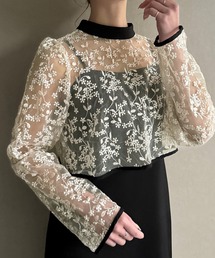 JUNOAH（ジュノア）の「[オケージョン対応]前後2wayレースボレロ＆サテンキャミワンピースSET[高身長サイズMT有り]（ワンピース）」