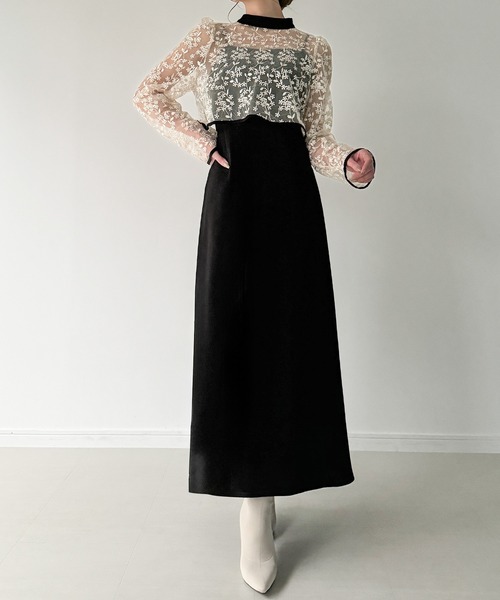 【美品】 willfully 2way 人気ワンピース 結婚式 ボレロ 結婚式・パーティードレス】2点セット（ウエストビジュー前開き