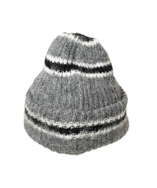 14+(イチヨンプラス)の「モヘア ニットビーニー / Mohair Ski Knit Beanie(ニットキャップ/ビーニー・レディース・グリーン/ブラック/ブルー/ピンク/グレー・FREE)」の7枚目の写真