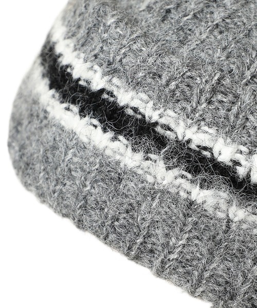 14+(イチヨンプラス)の「モヘア ニットビーニー / Mohair Ski Knit Beanie(ニットキャップ/ビーニー・レディース・グリーン/ブラック/ブルー/ピンク/グレー・FREE)」の11枚目の写真