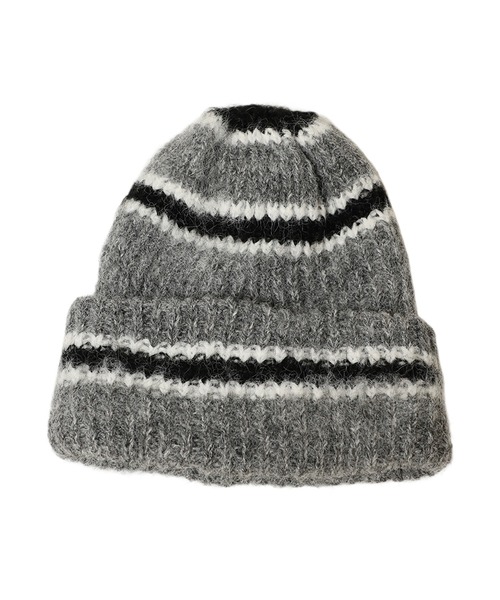 14+(イチヨンプラス)の「モヘア ニットビーニー / Mohair Ski Knit Beanie(ニットキャップ/ビーニー・レディース・グリーン/ブラック/ブルー/ピンク/グレー・FREE)」の19枚目の写真