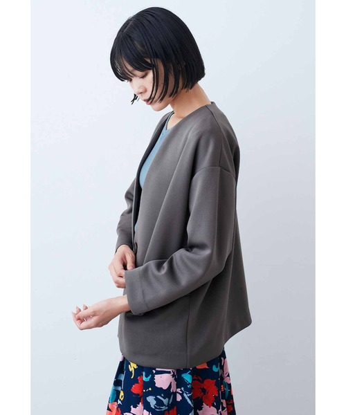 ジャケット カーディガン ノーカラー ボタン 長袖 S/3XL y2178_6.jpg