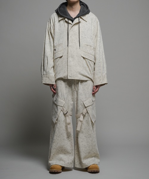 CASPER JOHN（キャスパージョン）の「Bleach twill flight blouson/ブリーチツイルフライトブルゾン（ブルゾン・メンズ・ブラック/ホワイト・X-SMALL/SMALL/MEDIUM/LARGE）」の17枚目の写真