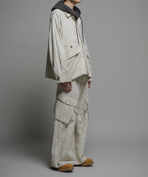 CASPER JOHN（キャスパージョン）の「Bleach twill flight blouson/ブリーチツイルフライトブルゾン（ブルゾン・メンズ・ブラック/ホワイト・X-SMALL/SMALL/MEDIUM/LARGE）」の18枚目の写真