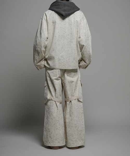 CASPER JOHN（キャスパージョン）の「Bleach twill flight blouson/ブリーチツイルフライトブルゾン（ブルゾン・メンズ・ブラック/ホワイト・X-SMALL/SMALL/MEDIUM/LARGE）」の19枚目の写真