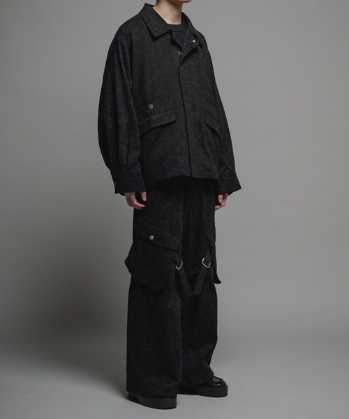 CASPER JOHN（キャスパージョン）の「Bleach twill flight blouson/ブリーチツイルフライトブルゾン（ブルゾン・メンズ・ブラック/ホワイト・X-SMALL/SMALL/MEDIUM/LARGE）」の10枚目の写真