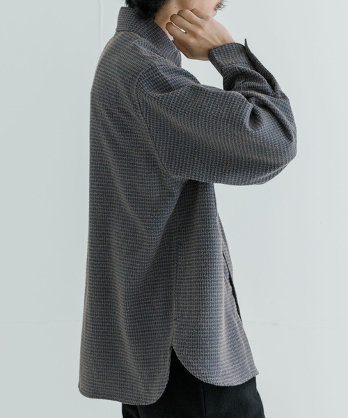 URBAN RESEARCH（アーバンリサーチ）の「TECH BOUCLE CPO SHIRTS（シャツ/ブラウス・メンズ・ブラック/ネイビー/ホワイト系その他・MEDIUM/LARGE）」の16枚目の写真