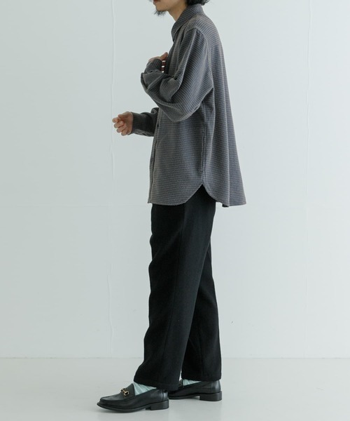 URBAN RESEARCH（アーバンリサーチ）の「TECH BOUCLE CPO SHIRTS（シャツ/ブラウス・メンズ・ブラック/ネイビー/ホワイト系その他・MEDIUM/LARGE）」の18枚目の写真