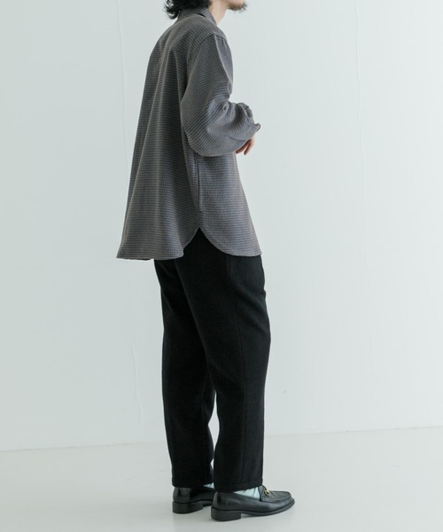 URBAN RESEARCH（アーバンリサーチ）の「TECH BOUCLE CPO SHIRTS（シャツ/ブラウス・メンズ・ブラック/ネイビー/ホワイト系その他・MEDIUM/LARGE）」の20枚目の写真