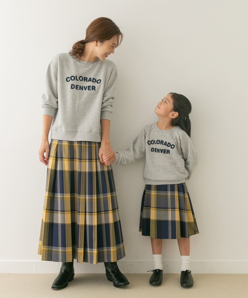 セール】『親子リンク』パイル刺繍ロゴスウェット(KIDS