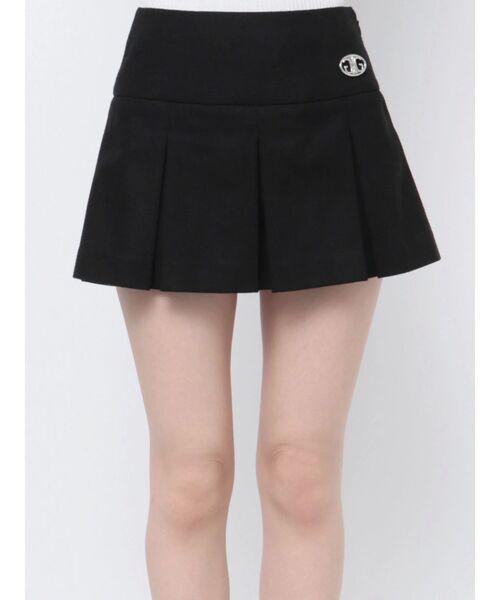 GYDA（ジェイダ）の「ボックスプリーツスカートライクショートパンツ（スカート・レディース・グレー/ブラック・FREE）」の19枚目の写真