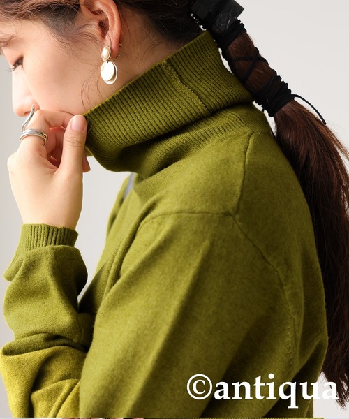 セール】カシミヤタッチタートルネックニット（ニット/セーター