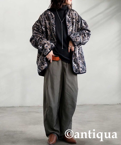 antiqua(アンティカ)の「カシミヤタッチタートルネックニット(ニット/セーター・レディース・ターコイズブルー/ナチュラル/杢グレー/ブラック/ベージュ系その他/グリーン/レッド・P/R)」の10枚目の写真