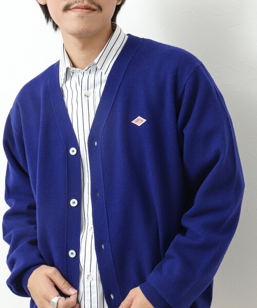 DANTON（ダントン）の「【DANTON/ダントン】ラムウール Vネックカーディガン 24AW（カーディガン/ボレロ・メンズ・ブルー/ブラック/グリーン・42/40/38）」の14枚目の写真
