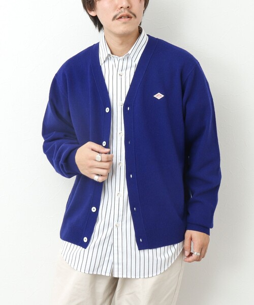 DANTON（ダントン）の「【DANTON/ダントン】ラムウール Vネックカーディガン 24AW（カーディガン/ボレロ・メンズ・ブルー/ブラック/グリーン・42/40/38）」の9枚目の写真