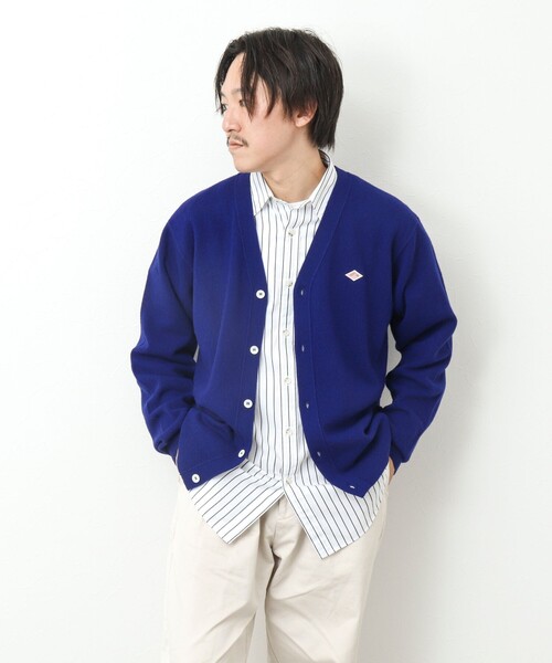 DANTON（ダントン）の「【DANTON/ダントン】ラムウール Vネックカーディガン 24AW（カーディガン/ボレロ・メンズ・ブルー/ブラック/グリーン・42/40/38）」の18枚目の写真