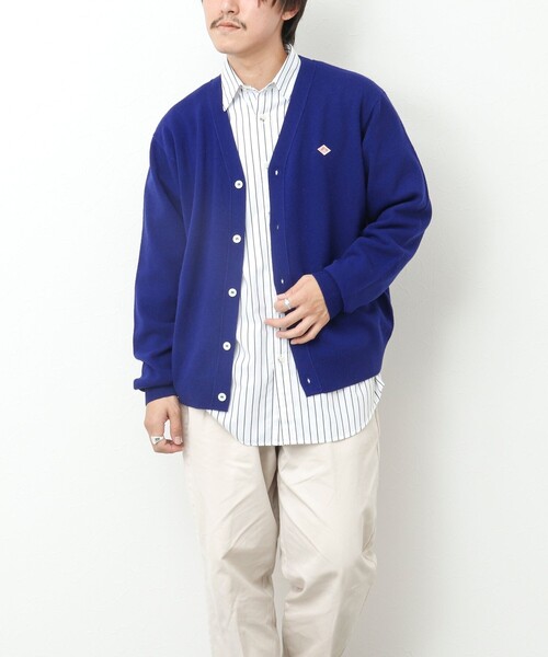 DANTONラムウールVネックカーディガンユニセックス DANTONラムウールVネックカーディガンユニセックス ダントン