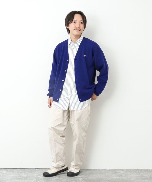 DANTON（ダントン）の「【DANTON/ダントン】ラムウール Vネックカーディガン 24AW（カーディガン/ボレロ・メンズ・ブルー/ブラック/グリーン・42/40/38）」の10枚目の写真