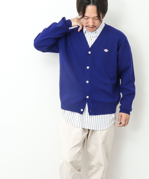 DANTON（ダントン）の「【DANTON/ダントン】ラムウール Vネックカーディガン 24AW（カーディガン/ボレロ・メンズ・ブルー/ブラック/グリーン・42/40/38）」の16枚目の写真