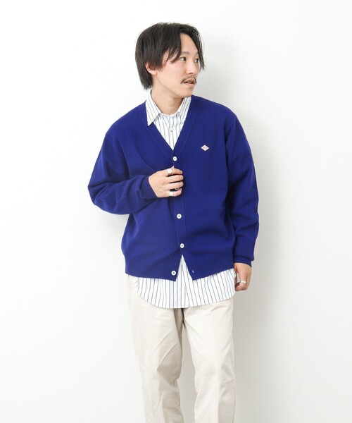 DANTON（ダントン）の「【DANTON/ダントン】ラムウール Vネックカーディガン 24AW（カーディガン/ボレロ・メンズ・ブルー/ブラック/グリーン・42/40/38）」の22枚目の写真