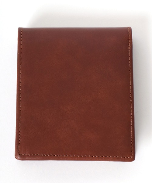 Lee（リー）の「Lee/リー レザー ステッチ クロスワックスコード 2つ折りウォレット 二つ折り財布（財布・メンズ・ダークブラウン/ブラウン/ブラック・FREE）」の7枚目の写真