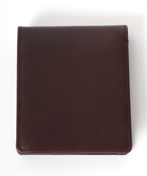 Lee（リー）の「Lee/リー レザー ステッチ クロスワックスコード 2つ折りウォレット 二つ折り財布（財布・メンズ・ダークブラウン/ブラウン/ブラック・FREE）」の9枚目の写真