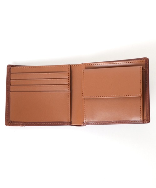 Lee（リー）の「Lee/リー レザー ステッチ クロスワックスコード 2つ折りウォレット 二つ折り財布（財布・メンズ・ダークブラウン/ブラウン/ブラック・FREE）」の11枚目の写真