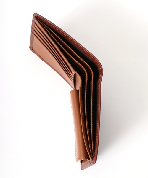 Lee（リー）の「Lee/リー レザー ステッチ クロスワックスコード 2つ折りウォレット 二つ折り財布（財布・メンズ・ダークブラウン/ブラウン/ブラック・FREE）」の12枚目の写真