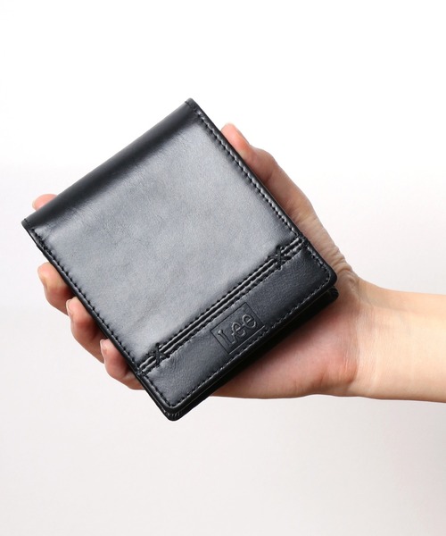 Lee（リー）の「Lee/リー レザー ステッチ クロスワックスコード 2つ折りウォレット 二つ折り財布（財布・メンズ・ダークブラウン/ブラウン/ブラック・FREE）」の21枚目の写真