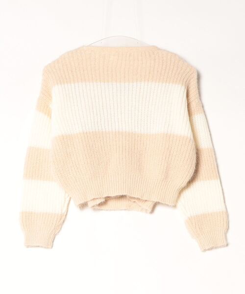 TITTY&CO.（ティティーアンドコー）の「モヘアタッチニットアンサンブル（アンサンブル・レディース・ベージュ/ブラック/グレー・FREE）」の4枚目の写真