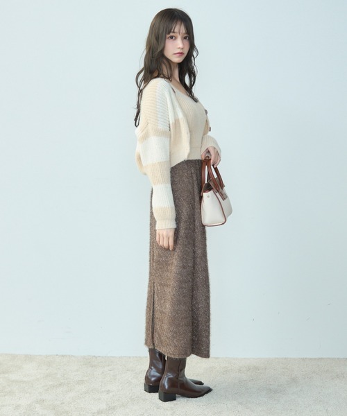 TITTY&CO.（ティティーアンドコー）の「モヘアタッチニットアンサンブル（アンサンブル・レディース・ベージュ/ブラック/グレー・FREE）」の19枚目の写真